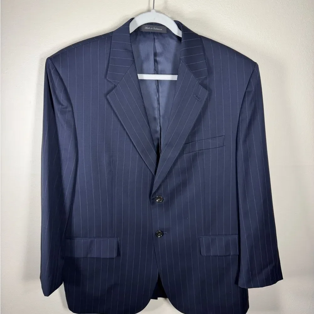 Lauren Ralph Lauren Navy Blue Pinstripe Men’s Blazer Size 42S